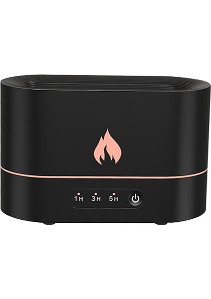 Oda Spa Ofis-Siyah Için Gerçekçi Alev Mist Maker Aromaterapi Difüzör USB ile Taşınabilir Hava Nemlendirici (Yurt Dışından)
