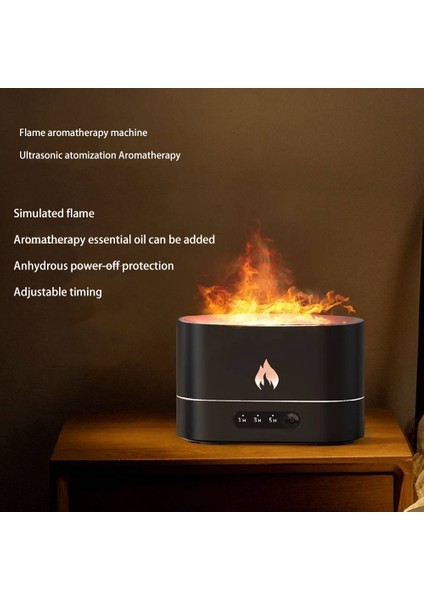 Oda Spa Ofis-Siyah Için Gerçekçi Alev Mist Maker Aromaterapi Difüzör USB ile Taşınabilir Hava Nemlendirici (Yurt Dışından) fiyatları