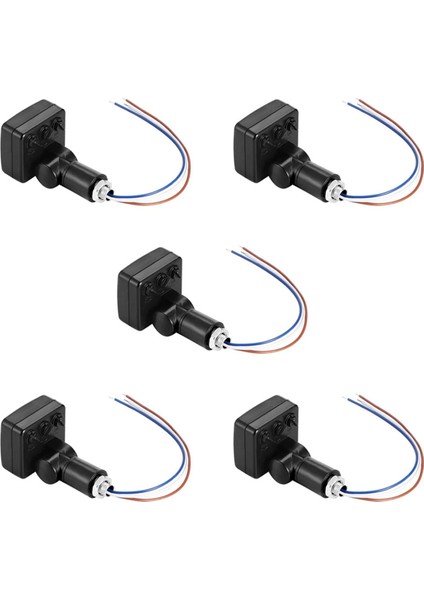 5x 220V Mini Insan Vücudu Kızılötesi Sensör Kızılötesi Vücut Sensörü Anahtarı LED Projektör Pır Hareket Sensörü Ayarlanabilir Siyah (Yurt Dışından)