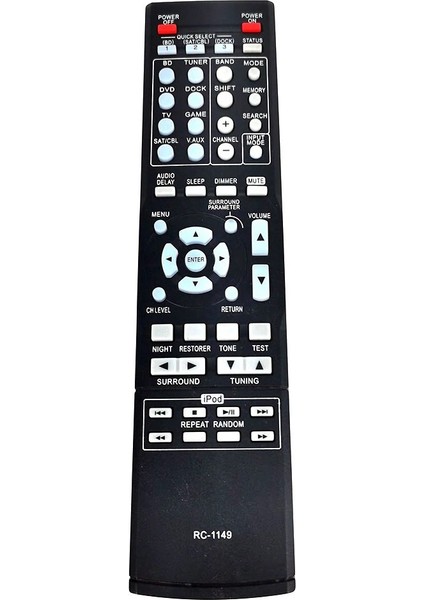RC-1149 Uzaktan Kumandanın Değiştirilmesi RC-1158 RC1158 XV-5809 AVR-390 AVR-1311 -1312B Av Çevre Alıcısı (Yurt Dışından)
