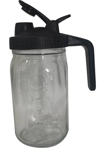32OZ Mason Kavanoz Dökme Borulu Kapak - Kapaklı Cam Sürahi, Anne Sütü Sürahisi, Meyve Suyu Mührü, Süt, Kahve, Çay, Limonata, Içecek (Yurt Dışından)