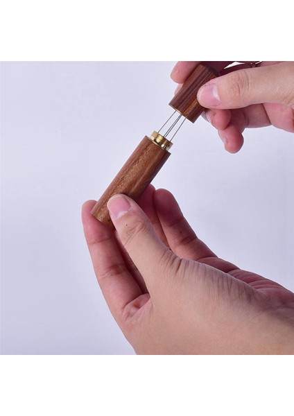 2x Kahve Sabotaj Paslanmaz Çelik Iğneler Ahşap Saplı Espresso Tozu Karıştırıcı Dağıtıcı Eşitleme Araçları (Yurt Dışından) indirimleri