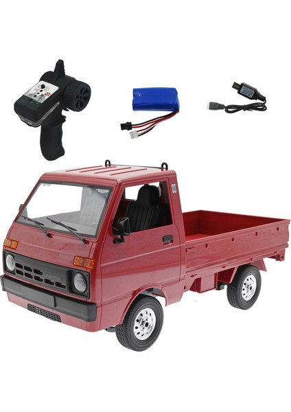 D22 1/10 2.4g 2WD Rc Araba Simülasyon Drift Kamyon Van LED Işık Uzaktan Kumanda On-Road Araba Için D22 TJ110, Kırmızı (Yurt Dışından)
