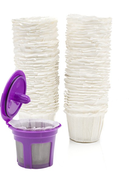 150PCS Tek Kullanımlık Kahve Filtreleri Yeniden Kullanılabilir K Bardak Filtresi Için Kağıt Kahve Filtresi (Yurt Dışından) indirimleri