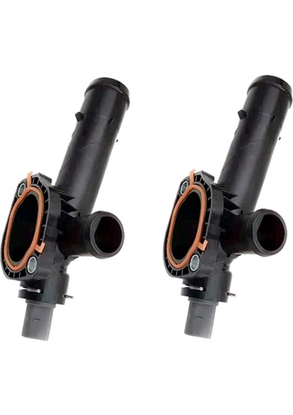 2x Otomotiv Soğutucu Termostat Sıcaklık Sensörlü Termostat Su Bağlantısı 2h 2.0d 2010 03L121131M (Yurt Dışından)