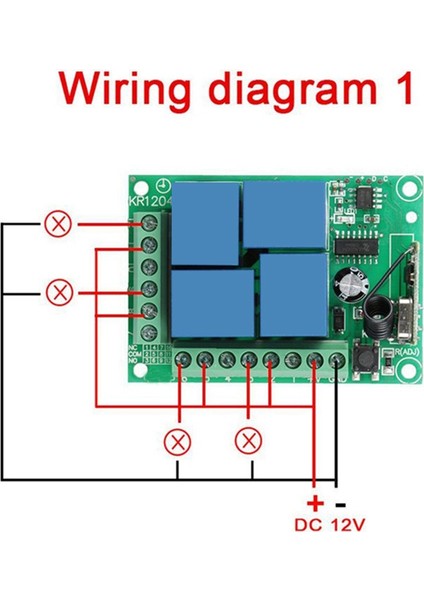 2x Dc 12 V 4ch 4 Ch Kablosuz Rf Uzaktan Kumanda Işık Anahtarı Radyo Alıcı Modülü + Verici Garaj Kapıları/lamba (Yurt Dışından) fiyatları
