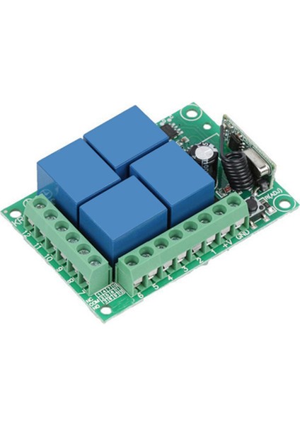 2x Dc 12 V 4ch 4 Ch Kablosuz Rf Uzaktan Kumanda Işık Anahtarı Radyo Alıcı Modülü + Verici Garaj Kapıları/lamba (Yurt Dışından) indirimleri