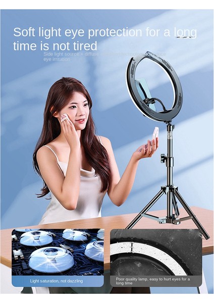 2.1m Cep Telefonu Canlı Yayın Braketi Fotoğraf Braketi LED Dolgu Işığı Bluetooth Selfie Uzaktan Video Kayıt Tripod (Yurt Dışından) indirimleri