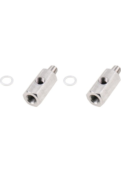 2x Turboşarj Konnektörü 1/8 Inç Bspt Yağ Basınç Sensörü Tee Npt Adaptörü Turbo Besleme Besleme Hattı Ölçer (Yurt Dışından)