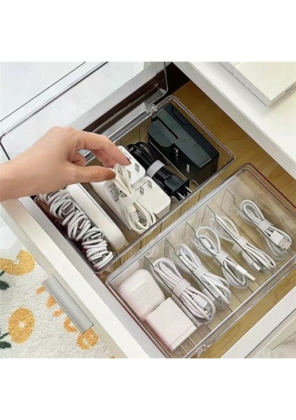 Kapaklı Plastik Kordon Saklama Kutusu, Ev Ofis Malzemeleri Için Kablo Düzenleyici Kılıfı, Elektronik Aksesuarlar, USB (Şeffaf) (Yurt Dışından) modelleri