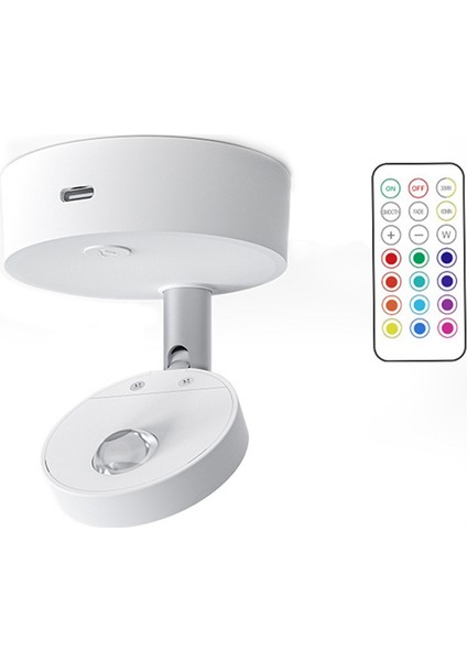Kablosuz LED Spot Uzaktan Kumanda Dolap Spot Yatak Odası Için Rgb Spot Şarap Dolabı Işıkları Dekoratif (Yurt Dışından)
