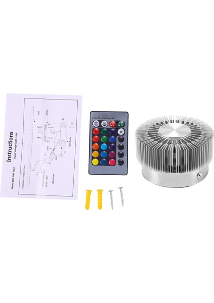 3W Renkli Rgb Ayçiçeği Duvar Lambası Kapalı Dekorasyon Koridor Koridor Restoran Için Modern LED Aydınlatma (Yurt Dışından)