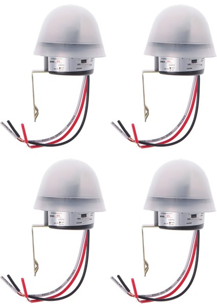 4x Otomatik Otomatik Açık Kapalı Fotoselli Sokak Lambası Lambası Anahtarı C Ac 220 V 50-60Hz 10A Fotoğraf Kontrol Sensörü Anahtarı (Yurt Dışından)