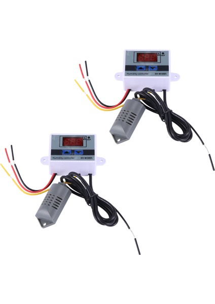 2x Dijital Nem Kontrol Cihazı Higrometre Nem Kontrol Anahtarı Nem Sensörü AC220V ile 0-99%rh Higrostat (Yurt Dışından)