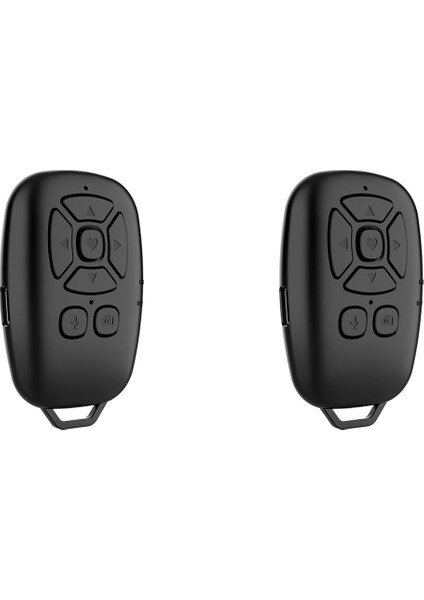 2x Bluetooth Uzaktan Kumanda Selfie Kamera Deklanşör Cep Telefonu Düğmesi Sayfayı Döndür Fotoğraf Kablosuz Denetleyici (Yurt Dışından)