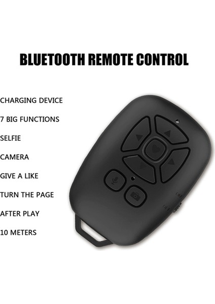 2x Bluetooth Uzaktan Kumanda Selfie Kamera Deklanşör Cep Telefonu Düğmesi Sayfayı Döndür Fotoğraf Kablosuz Denetleyici (Yurt Dışından) fırsatları