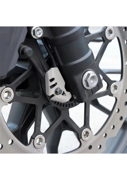 CB500X Cb 500X 2019 2020 2021 2023 Abs Sensör Koruma Aksesuarları Için Abs Sensör Muhafızları, Gümüş (Yurt Dışından)