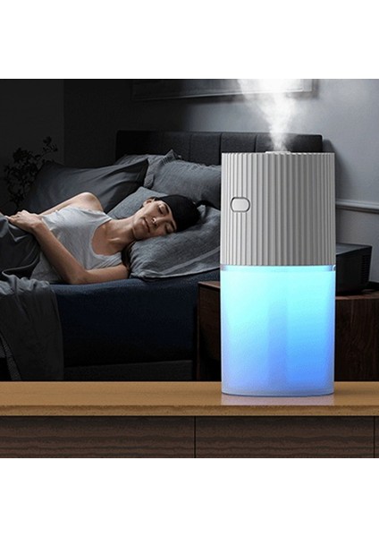 300 ml Beyaz Ultrasonik Nemlendirici LED Lamba ile USB Araba Mist Maker Aroma Yayıcı Mini Hava Nemlendirici Ofis Için Pembe (Yurt Dışından)