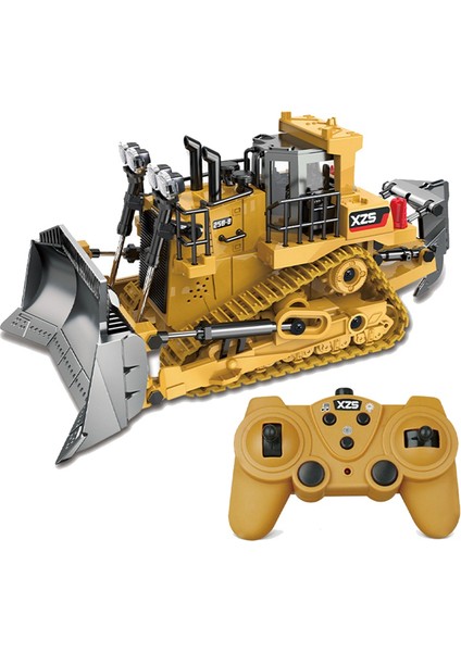 1:24 2.4 Ghz 9 Kanal Uzaktan Kumanda Traktör Oyuncak Buldozer Rc Alüminyum Alaşımlı Mühendislik Traktör Stil A (Yurt Dışından)