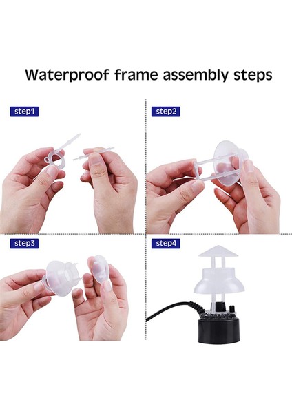 3x Mini Mist Maker Sisleyici Ultrasonik Sıçrama Koruma Nemlendirici Difüzör Dıy Parçaları Su Tutma Çerçevesi Ab Tak (Yurt Dışından)