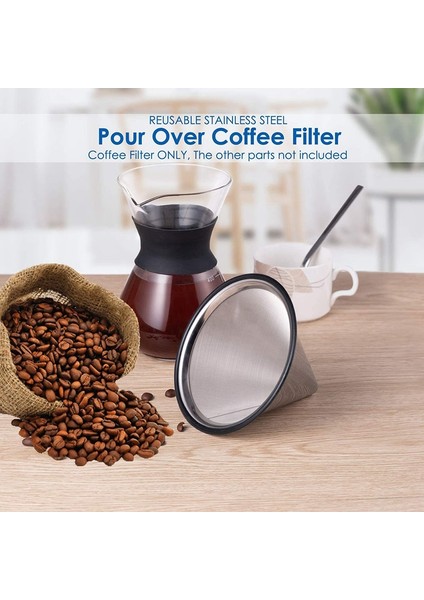 Kahve Dökme Filtresi Yeniden Kullanılabilir Paslanmaz Çelik Kahve Damlatıcı Sürdürülebilir Bira Üretimi Için Kağıtsız Kahve Filtresi (Yurt Dışından) modelleri