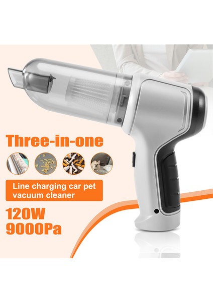 4ın1 120W Akülü Hava Üfleyici El Taşınabilir Hava Silgi Mini 9000PA Kablosuz Araba Elektrikli Süpürge Siklonik Emme Ev (Yurt Dışından) fırsatları