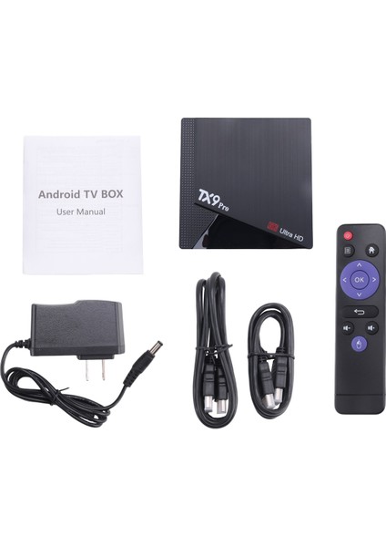 Android 10.0 Set Üstü Kutusu 6k Hd Çift Marka 2.4g 5.8g Wifi Medya Oynatıcı Aııwinner H313 Akıllı Tv Kutusu Abd Tak (Yurt Dışından)