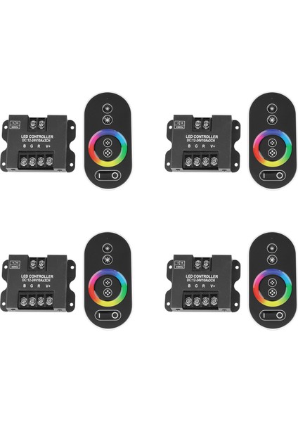 4x 30A Iletişim Rgb Rf Uzaktan Kumanda Dc 12V 24V 3CHANNELX10A 360W/720W Denetleyici LED Şerit Işık Smd 5050 (Yurt Dışından)