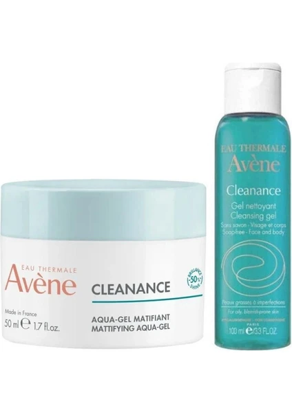 Cleanance Aqua-Mattifying Aqua-Gel 50 ml + Cleanance Cleansing Gel 100 ml