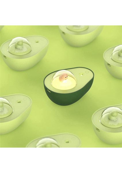 210 ml Avokado Hava Temizleme Nemlendirme Şarj Edilebilir Aromaterapi Uçucu Yağ Difüzörü Atmosfer Işığı ile Hediye Için (Yurt Dışından)