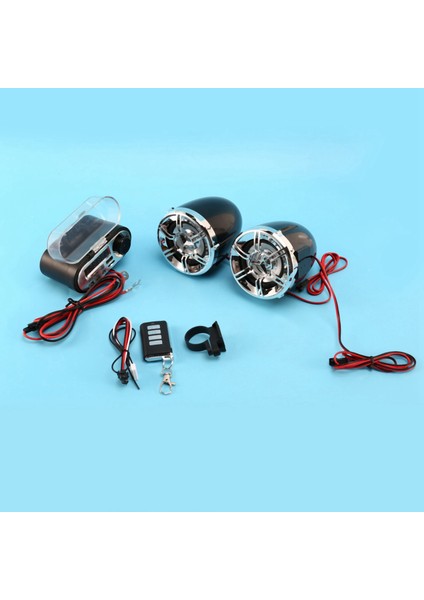 2x Motosiklet Ses Ses Sistemi Stereo Hoparlör Su Geçirmez Motosiklet Scooter Fm Radyo Bluetooth USB Tf Mp3 Müzik Çalar (Yurt Dışından) fiyatları