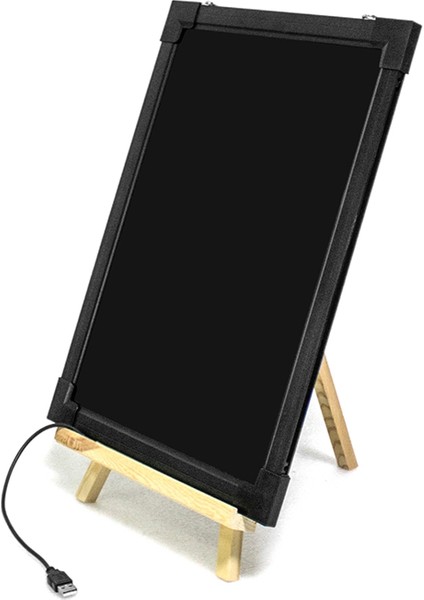 Kuru Silme LED Kurulu 30X40 cm Silinebilir Yazma Mesaj Çizim Tabela Işaretleyiciler ile Ahşap Braketi Ev Abd Plug (Yurt Dışından)