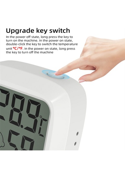 Mini LCD Dijital Termometre Higrometre Magentic Sıcaklık Ölçer Nem Sensörü Hava Istasyonu Siyah (Yurt Dışından)
