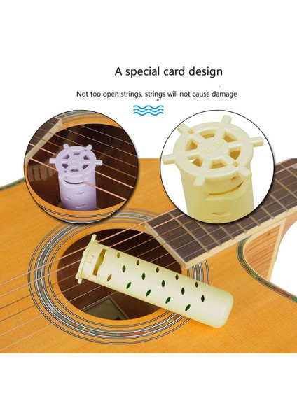 Solo Akustik Gitar Ses Delikleri Nemlendirici Nem Tankı Gitar Nemlendirici Anti-Kurutma Paneli Çatlama Gitar Aksesuarları, Mor (Yurt Dışından) fiyatları