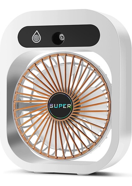 Klima Fan Masası Misting Fan Soğutma USB Şarj Edilebilir Nemlendirici Ev B Için 3 Rüzgar Hızı ile Taşınabilir Fan (Yurt Dışından)