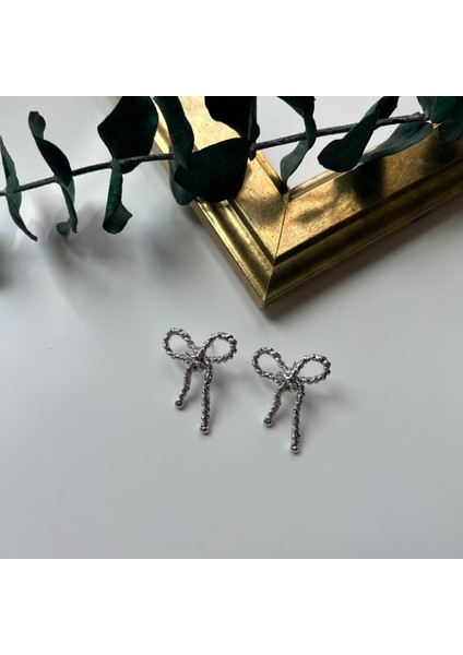 Silver Halat Fiyonk Küpe