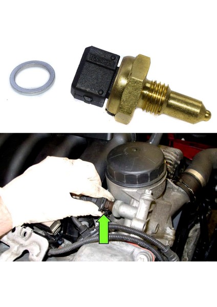 2x Motor Soğutma Suyu Sıcaklık Sensörü 13621433076 06-13 - X5 335I E90 E92 E60 Için (Yurt Dışından)