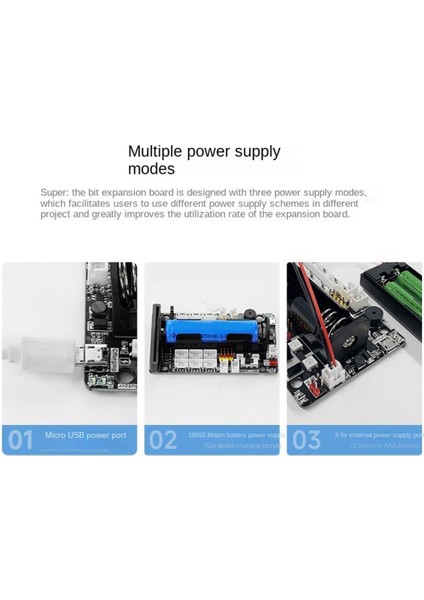 Genişletme Kartı Için Motor Servo Geliştirme Python Programlama Için Sürücü Kartı Microbit Sensörü (Yurt Dışından)