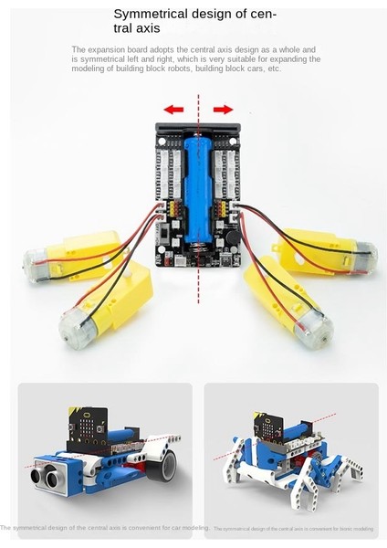 Genişletme Kartı Için Motor Servo Geliştirme Python Programlama Için Sürücü Kartı Microbit Sensörü (Yurt Dışından)