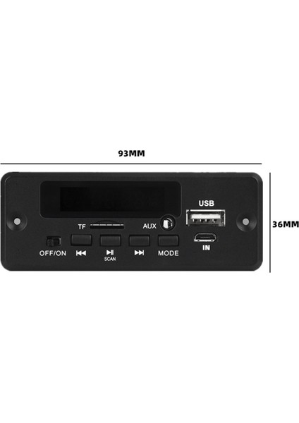 2 Takım 2X25W 50W Amplifikatör Mp3 Çalar Dekoder Kurulu 5V-12V Bluetooth 5.0 Araba Fm Radyo Modülü Desteği Tf USB Aux Oynatıcı (Yurt Dışından)