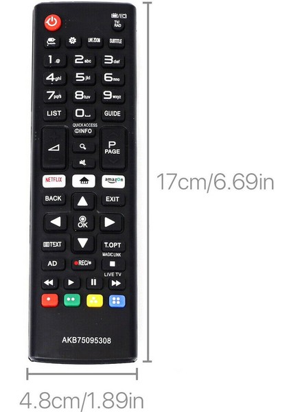 AKB75095308 Akıllı Tv Uzaktan Kumanda Ingilizce Hd Smart Tv Için Yedek Yeni (Yurt Dışından)
