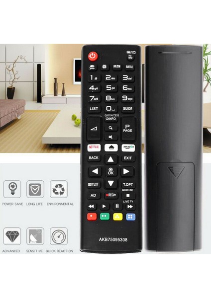 AKB75095308 Akıllı Tv Uzaktan Kumanda Ingilizce Hd Smart Tv Için Yedek Yeni (Yurt Dışından)