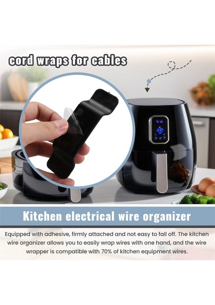 Ev Aletleri Mutfak Için 8 Paket Kordon Düzenleyici, Kordon Sarma Kordon Tutucu Alet Düzenleyici ile Uyumlu (Yurt Dışından) indirimleri