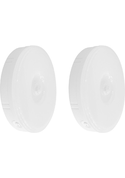 2x Pır Hareket Sensörü LED Gece Lambası USB Şarj Edilebilir Kısılabilir Gece Lambası Kabine Işık Kablosuz Dolap Işığı -Beyaz (Yurt Dışından) modelleri