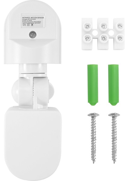 Kızılötesi Hareket Sensörü AC110V-240V Çoklu Senaryolar Için Pır Vücut Hareket Sensörleri Için Ayarlanabilir Sensör Anahtarı (Beyaz) (Yurt Dışından) fiyatları