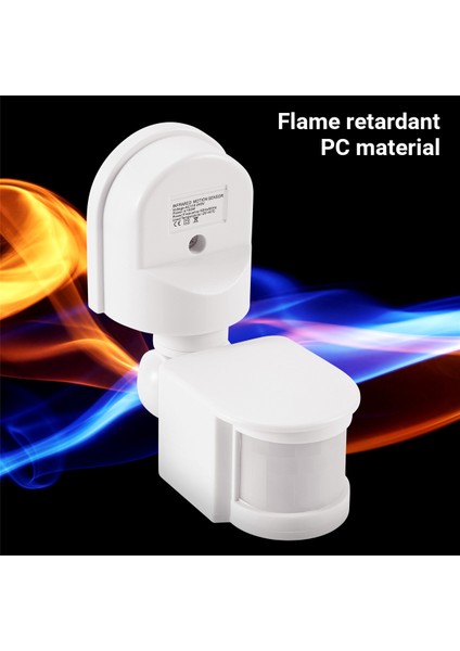 Kızılötesi Hareket Sensörü AC110V-240V Çoklu Senaryolar Için Pır Vücut Hareket Sensörleri Için Ayarlanabilir Sensör Anahtarı (Beyaz) (Yurt Dışından) indirimleri
