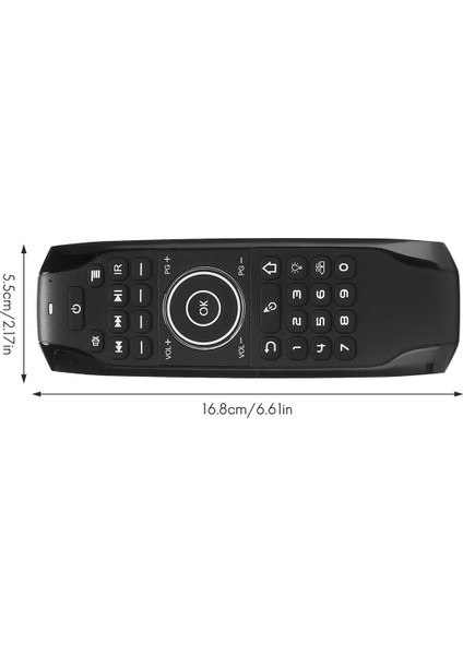 2x Bluetooth 5.0 Mini Klavye G7BTS Jiroskop Arkadan Aydınlatmalı Ir Öğrenme Hava Fare Akıllı Tv Kutusu Dizüstü Bilgisayar Için Uzaktan Kumanda (Yurt Dışından)