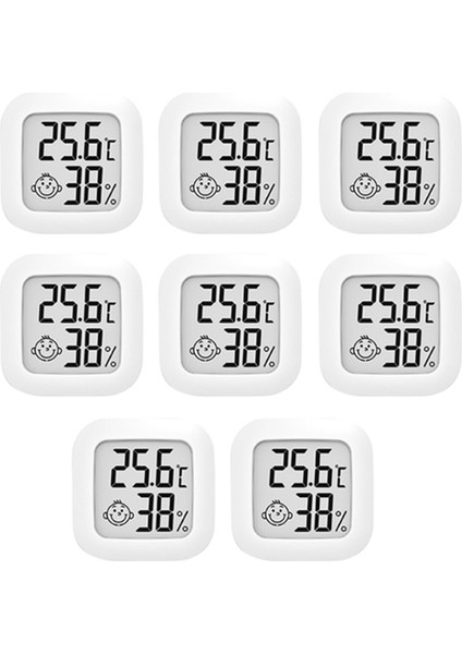 8 Adet Mini LCD Dijital Termometre Higrometre Kapalı Oda Sıcaklık Nem Ölçer Sensör Ölçer (Yurt Dışından)