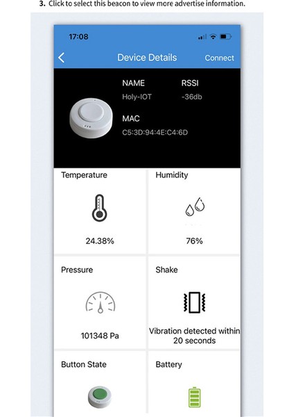 Ivme Ölçer Sensörlü 2x Beacon Etiketi Ble 5.0 Düşük Güç Tüketimi Su Geçirmez Ibeacon Etiketi (Yurt Dışından)