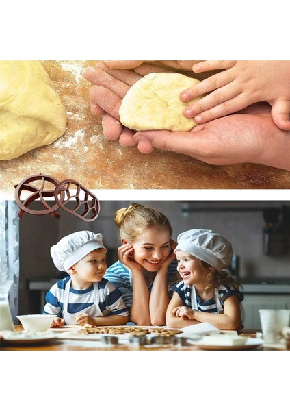 2x Ekmek Hamur Basın Kalıp Seti Ekmek Kesiciler Pişirme Ekmek Ruloları Kalıp Plastik Pasta Kesiciler Damga Yuvarlak Oval (Yurt Dışından) fiyatları